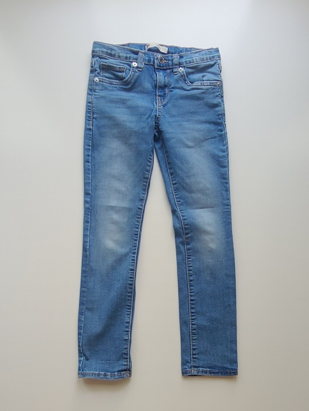 Levi's 711 Skinny Jeans Girls Size 7 Regular Blue Medium Wash Denim Pockets